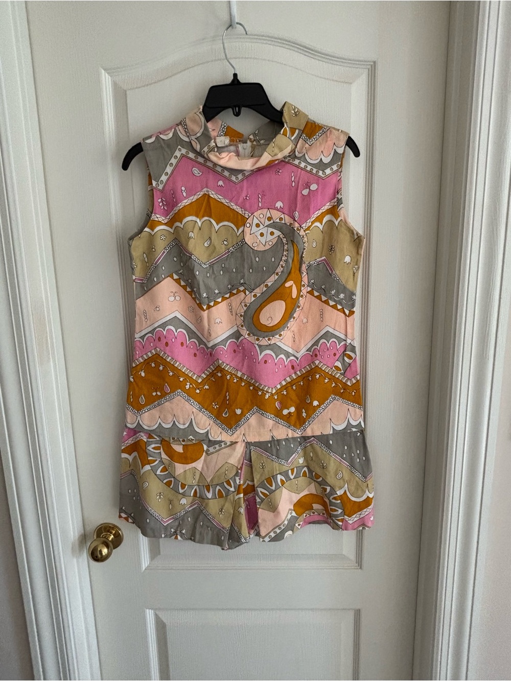 Vintage 60s 70s Pawtucket Sportswear sz 12 romper scooter shorts mini mod retro